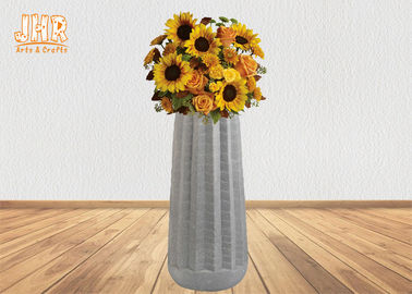 Un Gray glassato sabbia naturale artificiale di 2 di dimensioni delle piante vasi da fiori della vetroresina