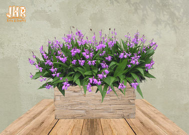 Piantatrici rettangolari di Clay Flower Pots Bricks Design Clay Pot Planter Set Garden della fibra dei vasi da fiori