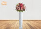 Vasi da fiori decorativi dei piccoli della vetroresina delle piantatrici vasi bianchi lucidi del pavimento