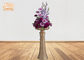 Il fiore glassato decorativo della vetroresina dell'oro lancia/vasi del pavimento con il piedistallo