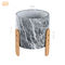 Piantatrici concrete dei vasi di marmo con i vasi da tavolo Mini Pots dei succulenti dei vasi della pianta dei supporti di bambù