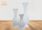 Vasi bianchi lucidi decorativi del pavimento dei vasi della Tabella del centro della vetroresina