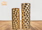 Rivestimento della foglia di oro dei vasi da fiori della vetroresina del cilindro di progettazione del lampone due dimensioni