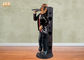 resina Butler della figurina della statua di Polyresin dell'oggetto d'antiquariato di altezza di 110cm 3 statue del supporto del vino