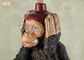 Scultura decorativa della scimmia della resina di Polyresin del distributore di carta igienica della figurina antica della statua
