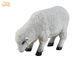 Decorazione animale della scultura del pavimento delle figurine di Polyresin del carrello della statua bianca dell'interno delle pecore