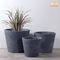 Piantatrici di giardinaggio della vetroresina dei vasi dei vasi della pianta del MgO di Clay Pots Outdoor Flower Pots Gray Pot Planters